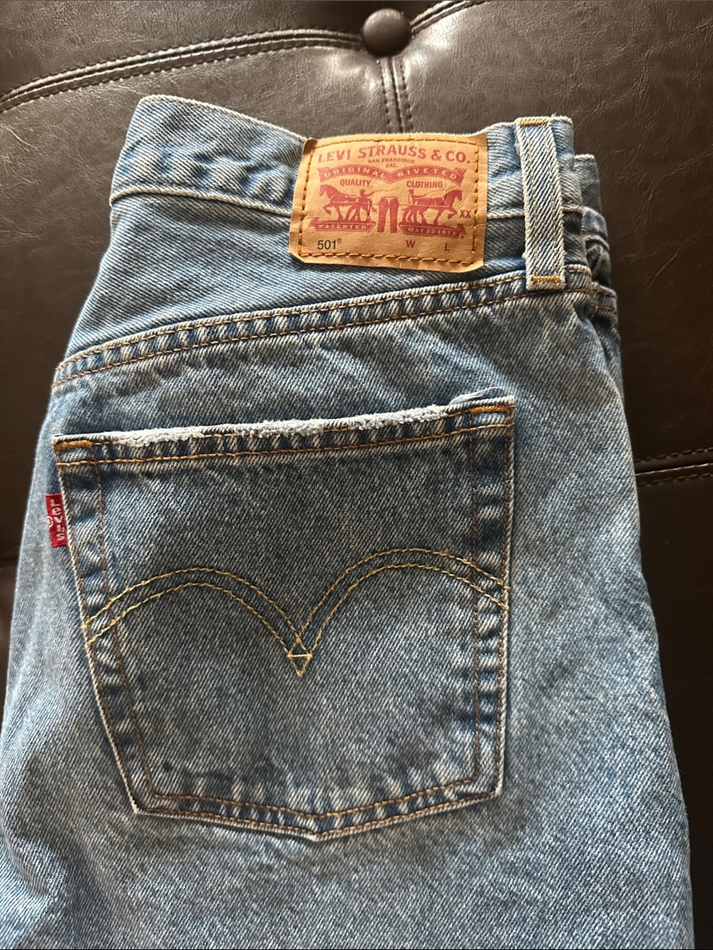 Levi's Straight Men’s Jeans in Light Blue Denim